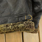 Vintage 1980s Genuine Shearling Leather Fur Jacket Men's Large