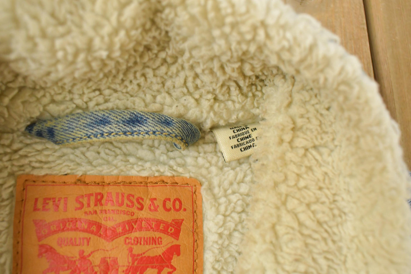 Vintage 2000s Levi's Sherpa Lined Denim Jean Jacket Men's Large