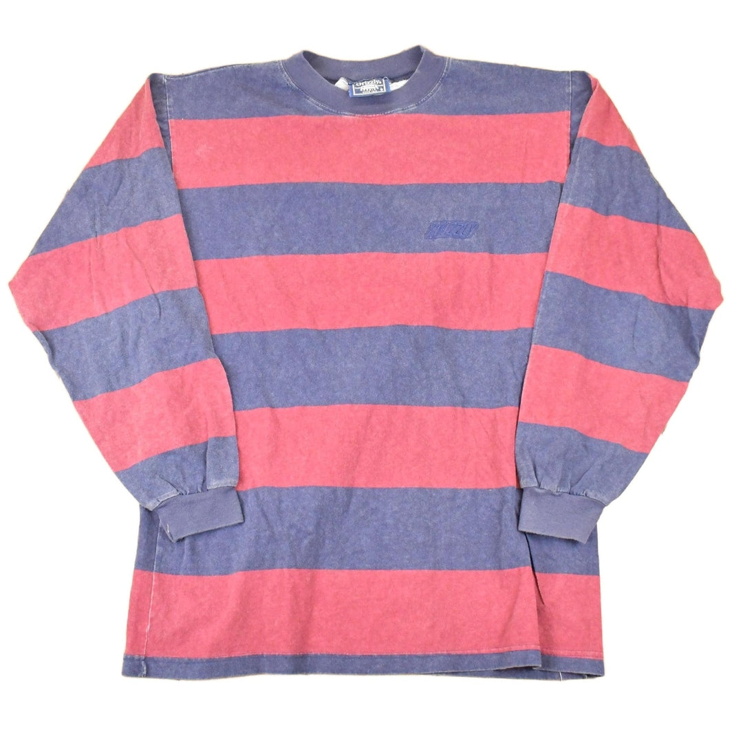 Vintage 1990s Kodiak Striped Grunge Crewneck Shirt Men's M