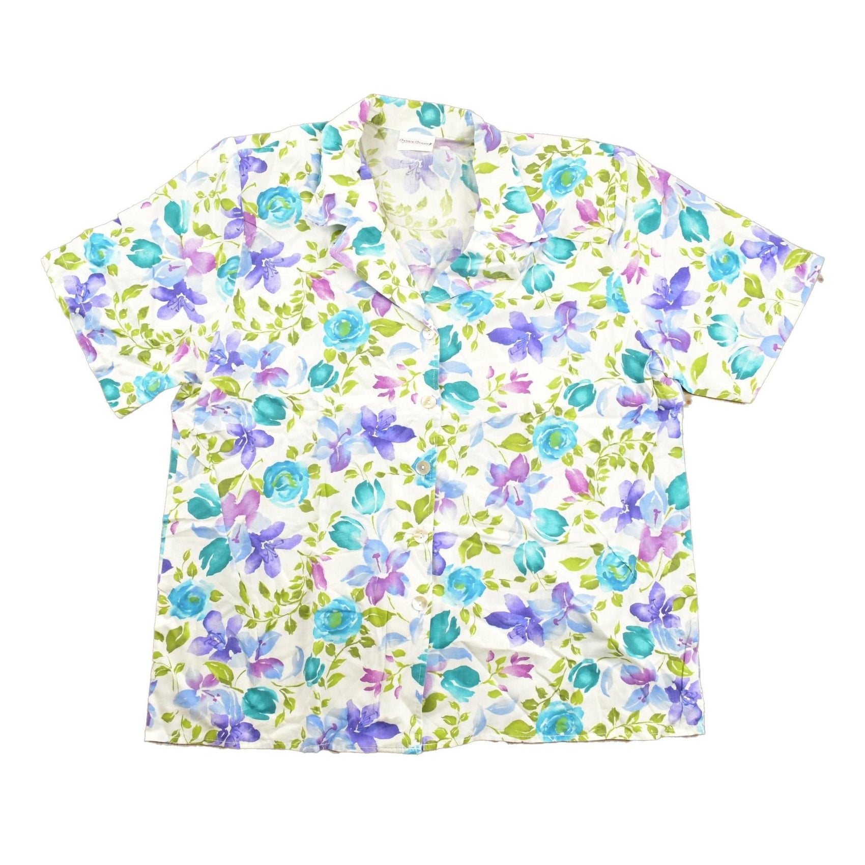 Vintage 1990s Bobbie Brooks Floral Button Up Shirt Men's M