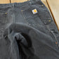 Vintage 2000s Carhartt Double Knee Denim Black Jeans Men's 34 x 30