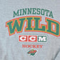 CCM Clothing > Gender Neutral Adult Clothing > Hoodies & Sweatshirts > Sweatshirts Vintage 1990s Minnesota Wild NHL CCM Hockey Crewneck Sweatshirt Men's 2XL