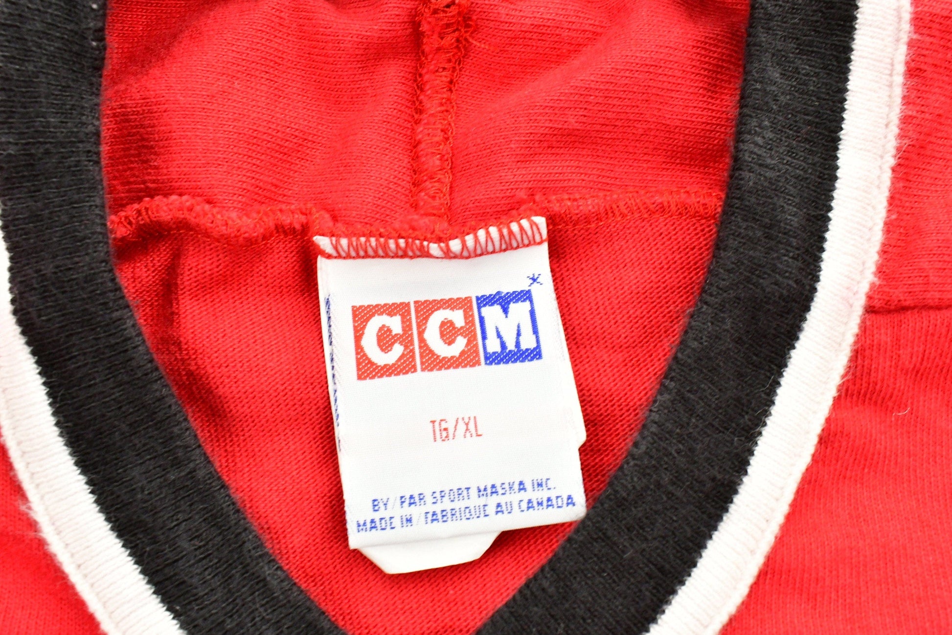 CCM Clothing > Men's Clothing > Sports & Fitness Vintage 1990s Chicago Blackhawks CCM NHL Hockey Jersey