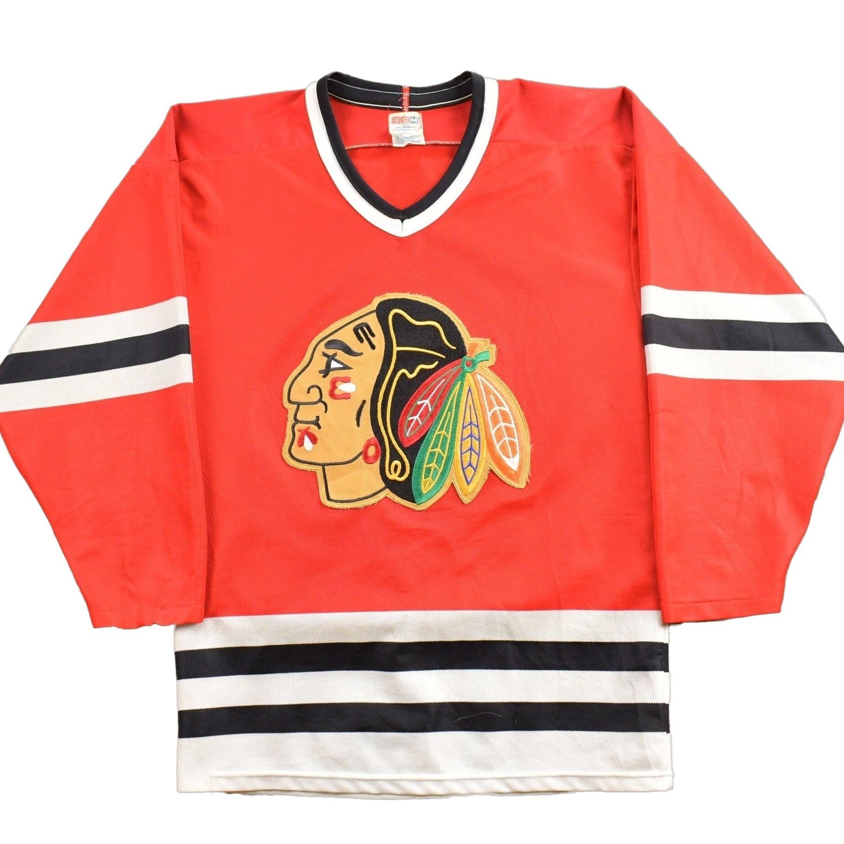 CCM Clothing > Men's Clothing > Sports & Fitness Vintage 1990s Chicago Blackhawks CCM NHL Hockey Jersey Men's Medium