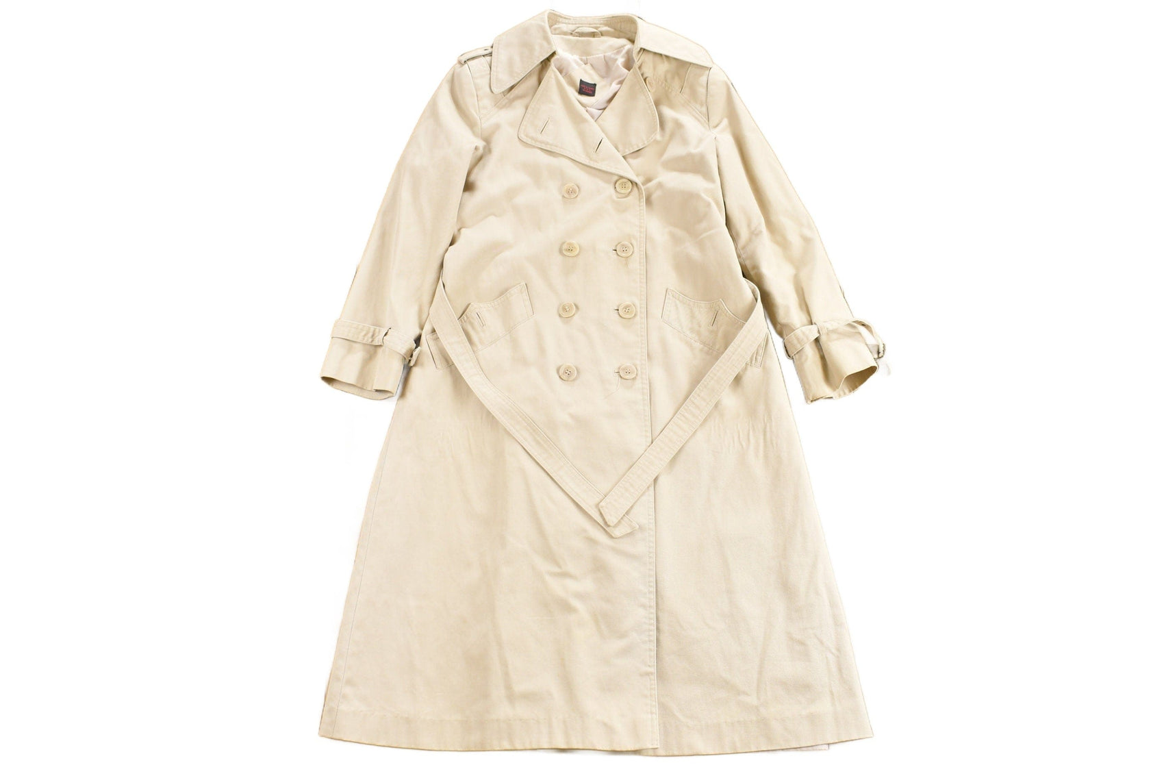 Vintage 1980s Full Length Trench Coat Men's Large