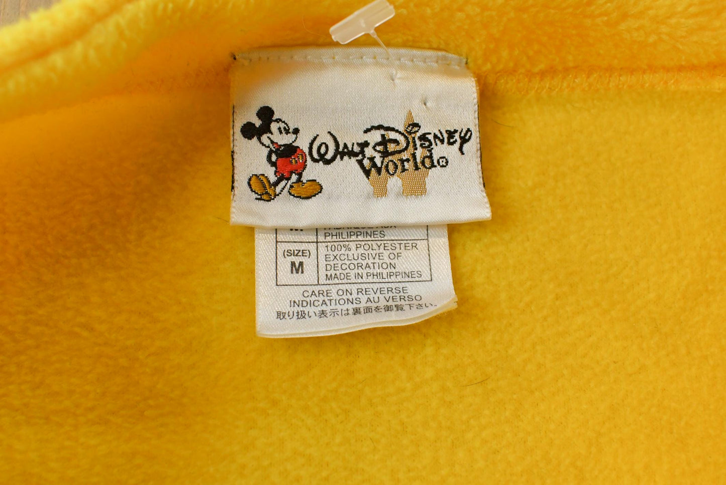 Vintage 1990s Walt Disney World Embroidered Fleece Crewneck Men's M