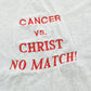 Vintage 1990s Cancer vs Christ Embroidered T-Shirt Mens L
