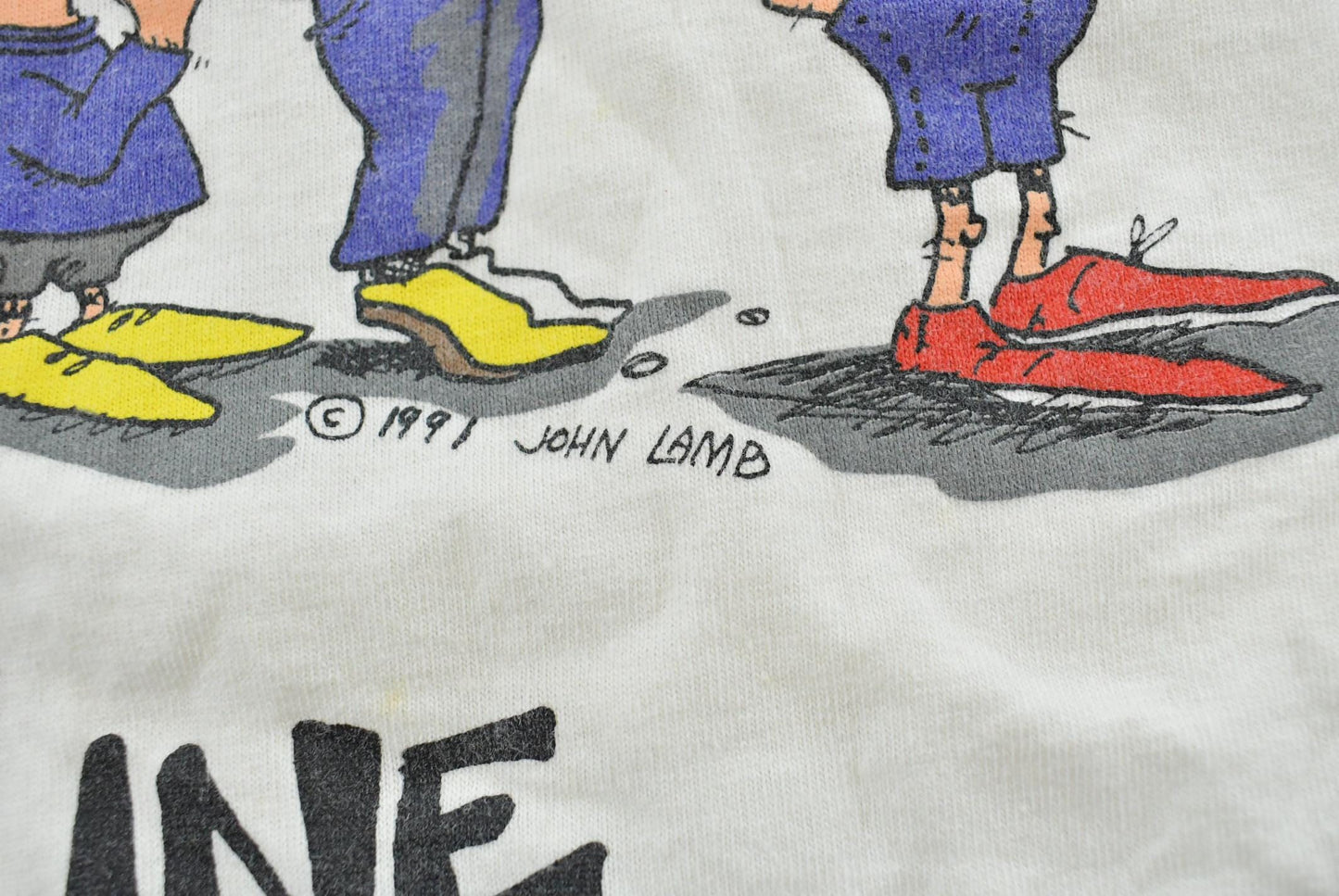 Vintage 1991 Picket Line Funny Parody T-Shirt Men's L
