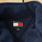 Vintage 1990s Tommy Hilfiger Flag Spellout Quarter Zip Fleece Sweater Men's S