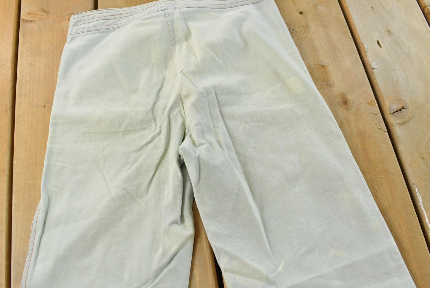 Vintage 1980s Gledson Bell Bottom Denim Light Wash Blue Jeans Men's 27 x 31