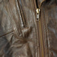 Vintage 1990s Passport Leather Motorcycle Biker Jacket Men's L