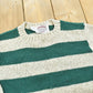 Vintage 1990s Cambridge Dry Goods Striped Knit Wool Crewneck Sweater Men's S
