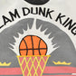 Vintage 1980s Slam Dunk Basketball Patchwork Crewneck Sweatshirt Men's Medium