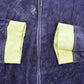 Vintage 1990s Sports Savvy Velour Zip Up Track Suit Women's L