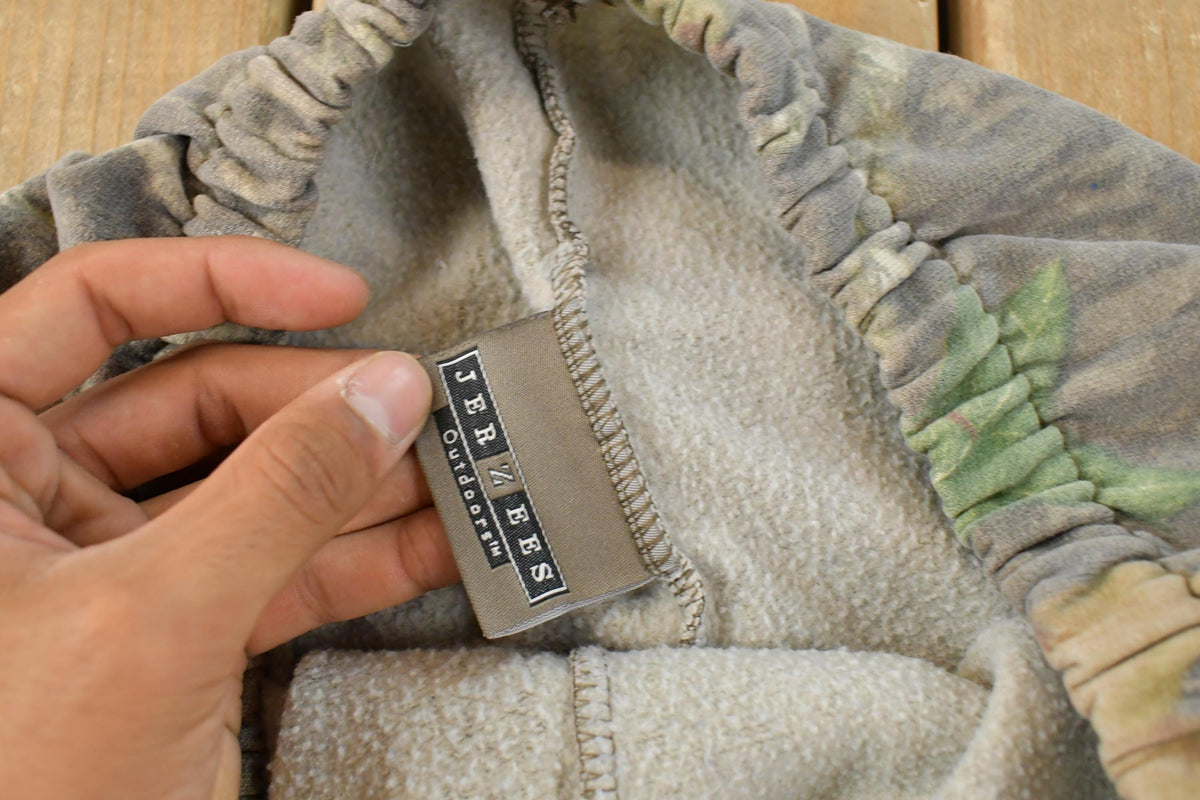 Vintage 1990s Jerzees Tree Camo Sweatpants Men's Large