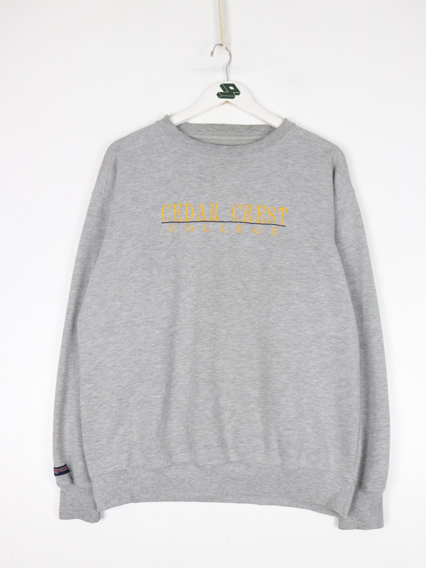 Cedar Crest College Sweatshirt Mens Medium Grey from propervintagecanada