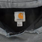 Vintage 1990s Distressed Carhartt Thermal Lined Hoodie Sweatshirt Men's L