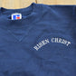 Vintage 1990s Russell Athletic Risen Christ Embroidered Sweatshirt Youth S