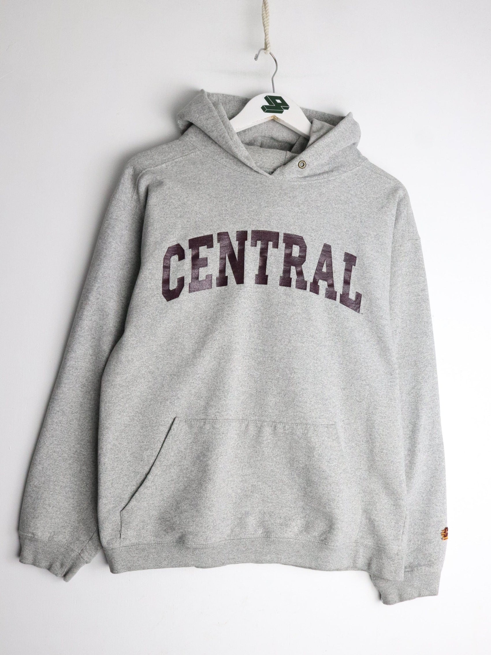Central Sweatshirt Fits Mens Small Grey College Hoodie