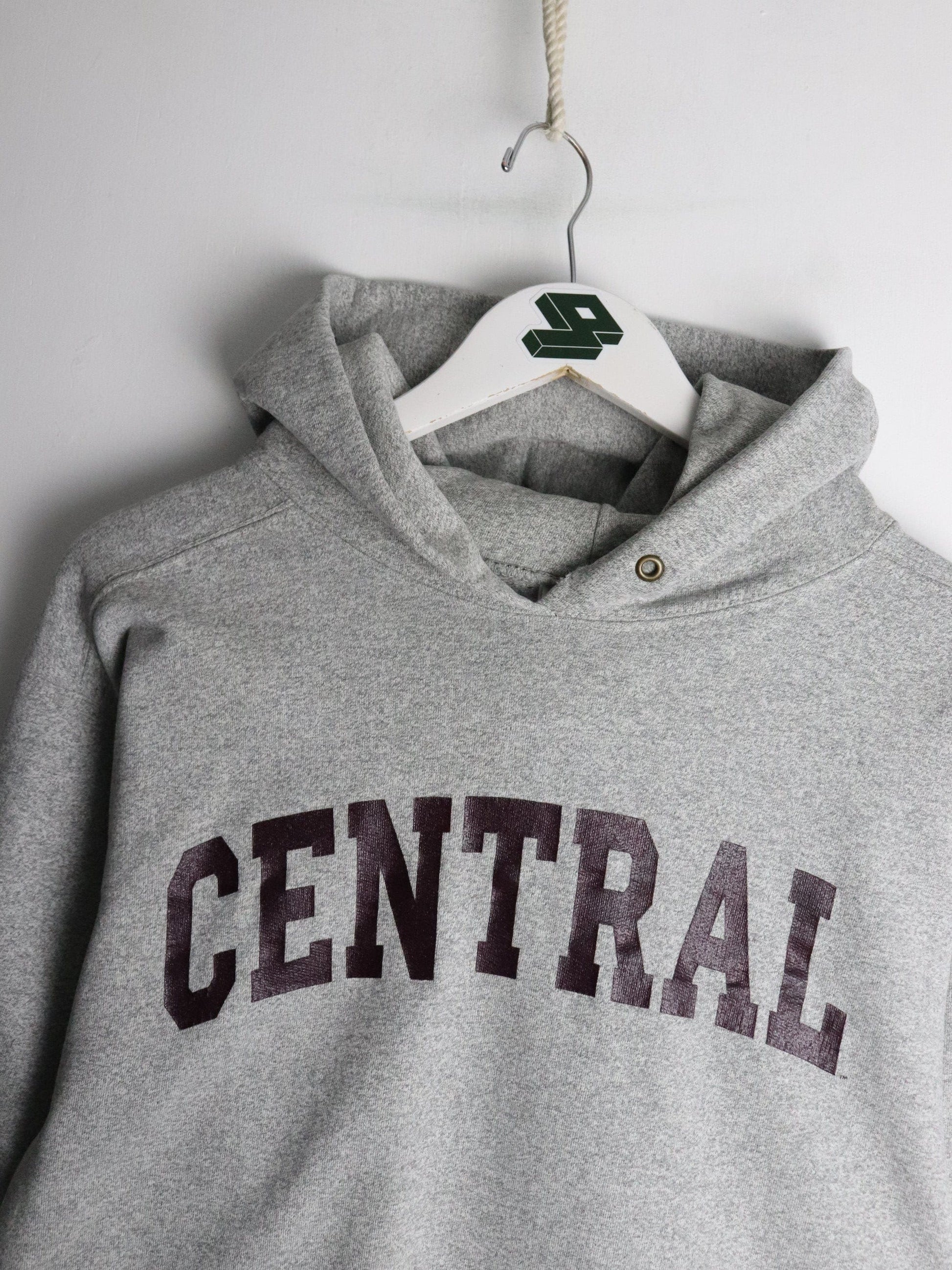 Central Sweatshirt Fits Mens Small Grey College Hoodie from propervintagecanada