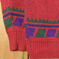 Vintage 1990s Rittenhouse Square Abstract Knit Crewneck Sweater Men's L