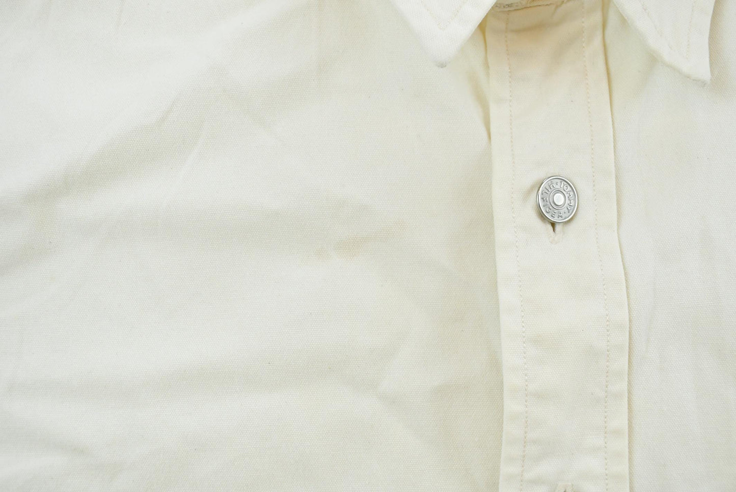 Vintage 1990s Tommy Hilfiger White Heavyweight Shacket Overshirt Button Up Shirt Men's XL
