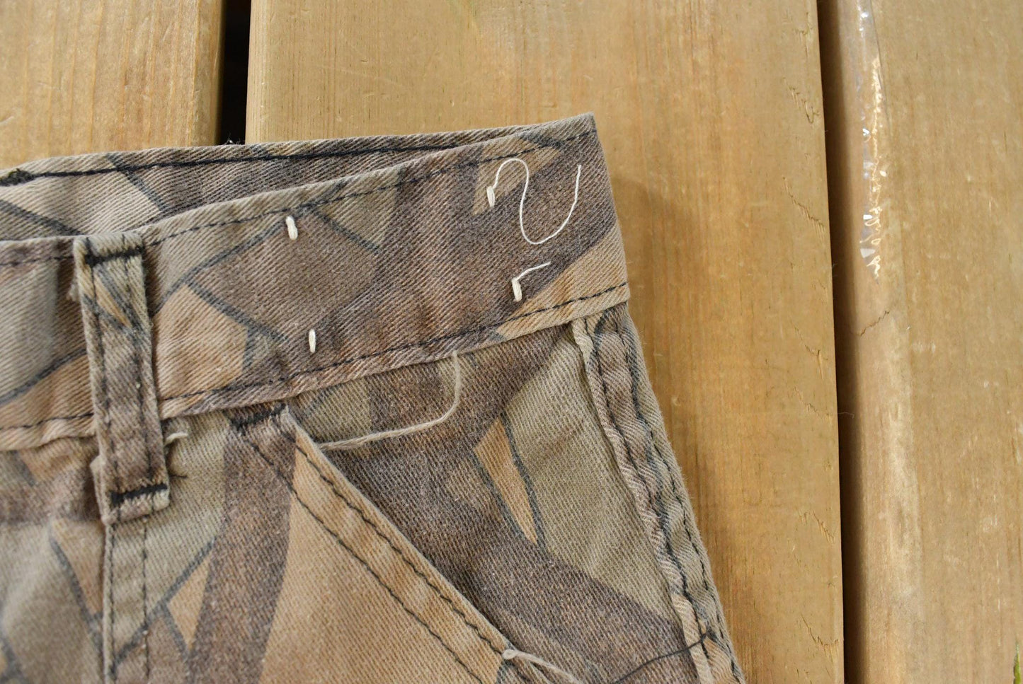 Vintage 1980s Melton Wintermaster Outdoors Tree Camo Cargo Hunting Pants Men's Small