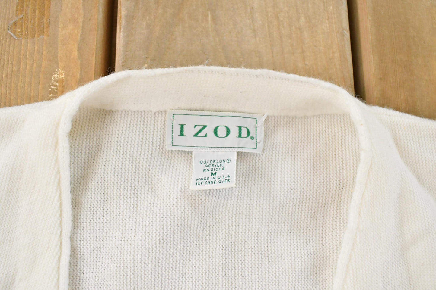 Vintage 1990s Izod Knit Cardigan Sweater Mens M