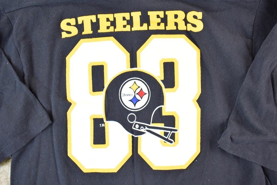 Champion Clothing > Gender Neutral Adult Clothing > Hoodies & Sweatshirts > Sweatshirts Vintage 1980s Champion Pittsburgh Steelers NFL Crewneck Sweatshirt Men's Large/