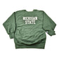 Champion Clothing > Gender Neutral Adult Clothing > Hoodies & Sweatshirts > Sweatshirts Vintage 1980s Michigan State University Champion Reverse Weave Warmup Crewneck Men's XL