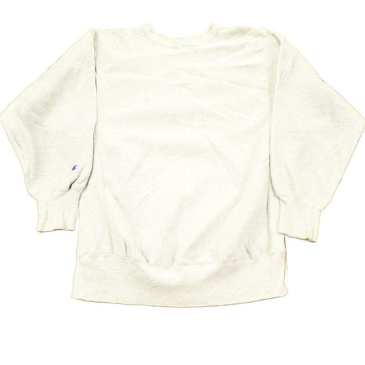 Champion Clothing > Gender Neutral Adult Clothing > Hoodies & Sweatshirts > Sweatshirts Vintage 1980s University Of Illinois Champion Reverse Weave Crewneck Men's Large/ Collegiate Sweatshirt / Sportswear / Made In USA / Distressed