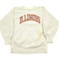 Champion Clothing > Gender Neutral Adult Clothing > Hoodies & Sweatshirts > Sweatshirts Vintage 1980s University Of Illinois Champion Reverse Weave Crewneck Men's Large/ Collegiate Sweatshirt / Sportswear / Made In USA / Distressed