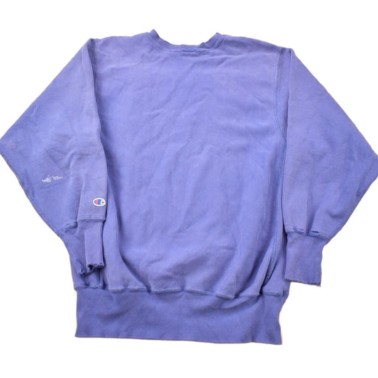 Champion Clothing > Gender Neutral Adult Clothing > Hoodies & Sweatshirts > Sweatshirts Vintage 1990s Blank Blue Champion Reverse Weave Crewneck Men's XL/ Vintage Champion / Vintage Pullover / Streetwear / Made In USA / Sportswear
