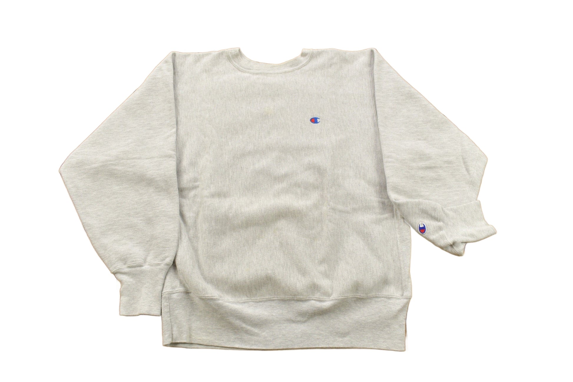 Champion Clothing > Gender Neutral Adult Clothing > Hoodies & Sweatshirts > Sweatshirts Vintage 1990s Blank Grey Champion Reverse Weave Crewneck / Vintage Champion / Vintage Pullover / Streetwear /Made In USA / Sportswear