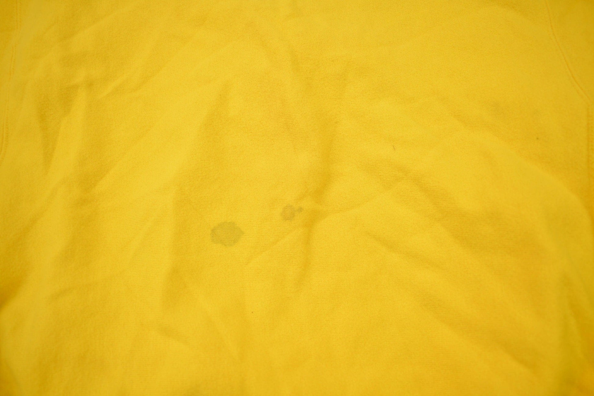 Champion Clothing > Gender Neutral Adult Clothing > Hoodies & Sweatshirts > Sweatshirts Vintage 1990s Blank Yellow Champion Reverse Weave Crewneck Men's Large