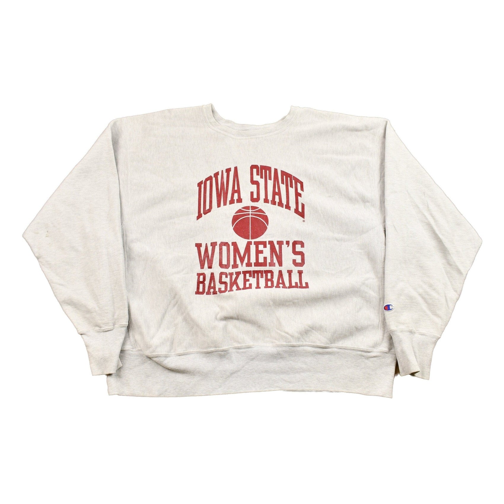 Champion Clothing > Gender Neutral Adult Clothing > Hoodies & Sweatshirts > Sweatshirts Vintage 1990s Iowa State University Women's Basketball Collegiate Crewneck Men's 2XL