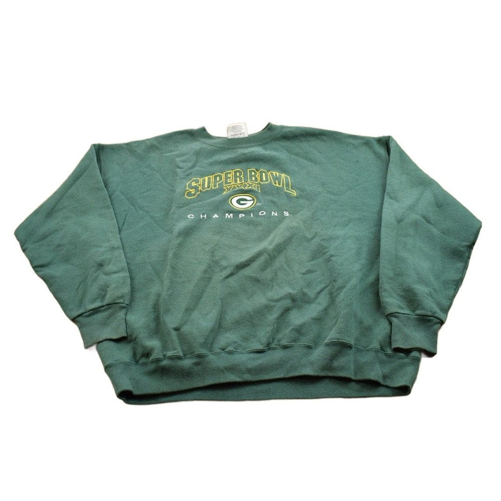 Champion Clothing > Gender Neutral Adult Clothing > Hoodies & Sweatshirts > Sweatshirts Vintage 1997 Super Bowl XXXI Green Bay Packers Champion NFL Crewneck Sweatshirt Men's 3XL