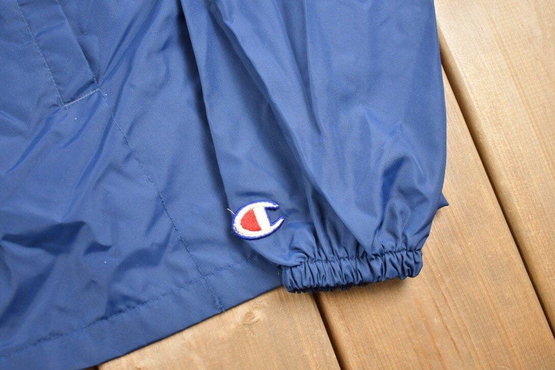 Champion Clothing > Gender Neutral Adult Clothing > Jackets & Coats Vintage 1980s US Naval Academy Champion Windbreaker Jacket Men's Large
