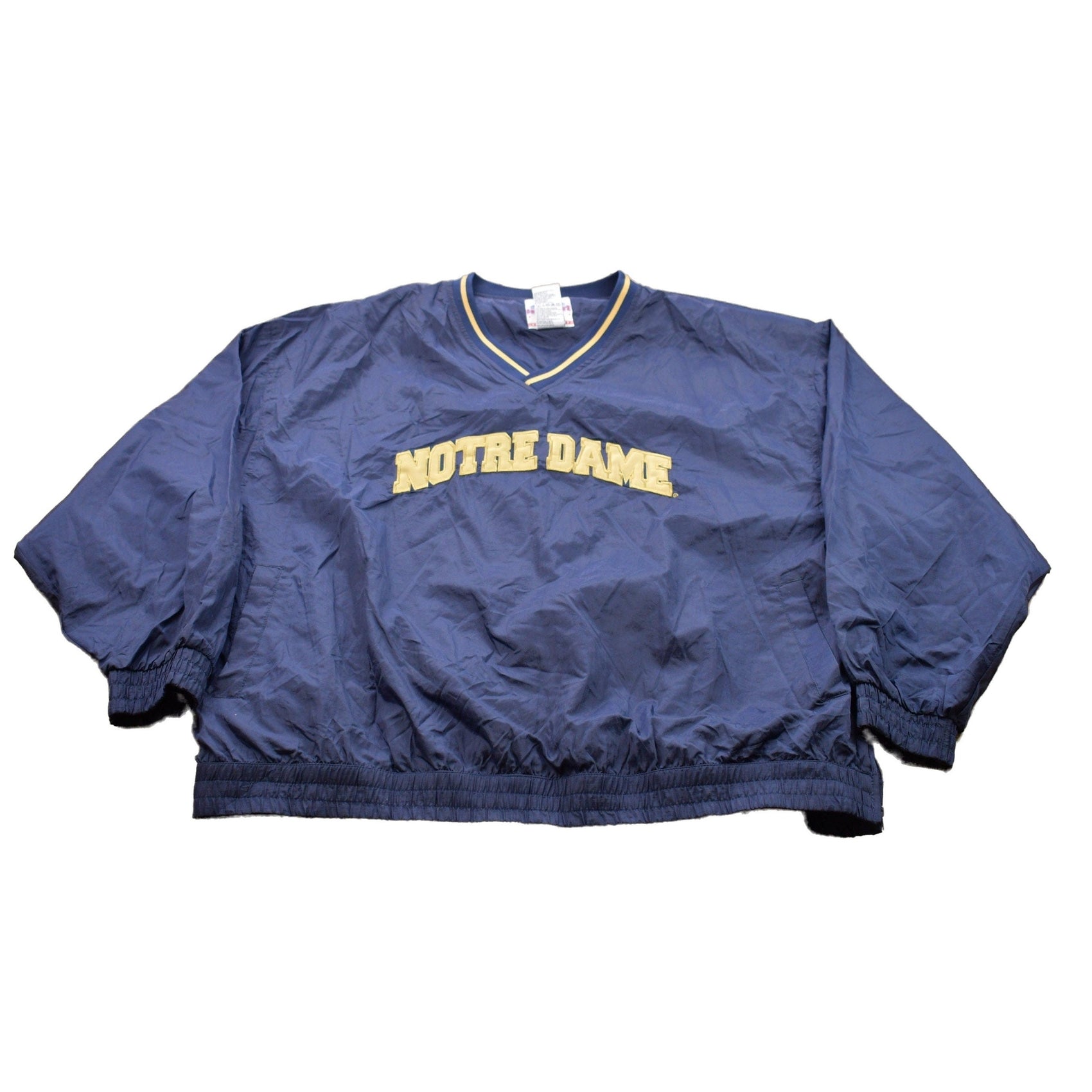 Champion Clothing > Gender Neutral Adult Clothing > Jackets & Coats Vintage 1990s Champion Notre Dame Graphic Windbreaker Jacket Men's 2XL