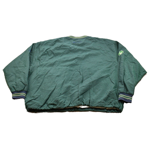 Champion Clothing > Gender Neutral Adult Clothing > Jackets & Coats Vintage 1990s Champion Notre Dame Graphic Windbreaker Jacket Men's 2XL