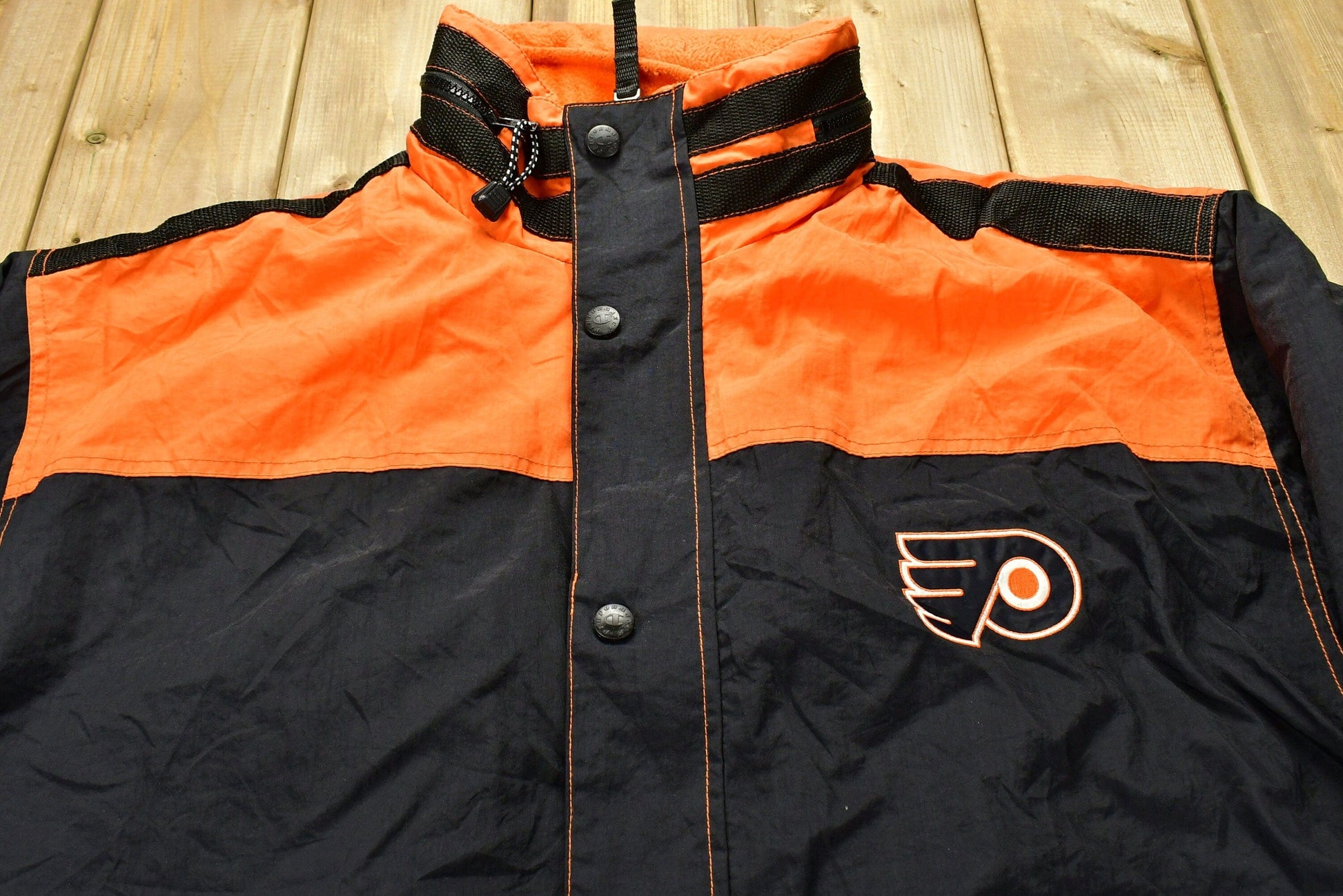 Champion Clothing > Gender Neutral Adult Clothing > Jackets & Coats Vintage 1990s Philadelphia Flyers NHL Champion Ski Jacket Men's 2XL