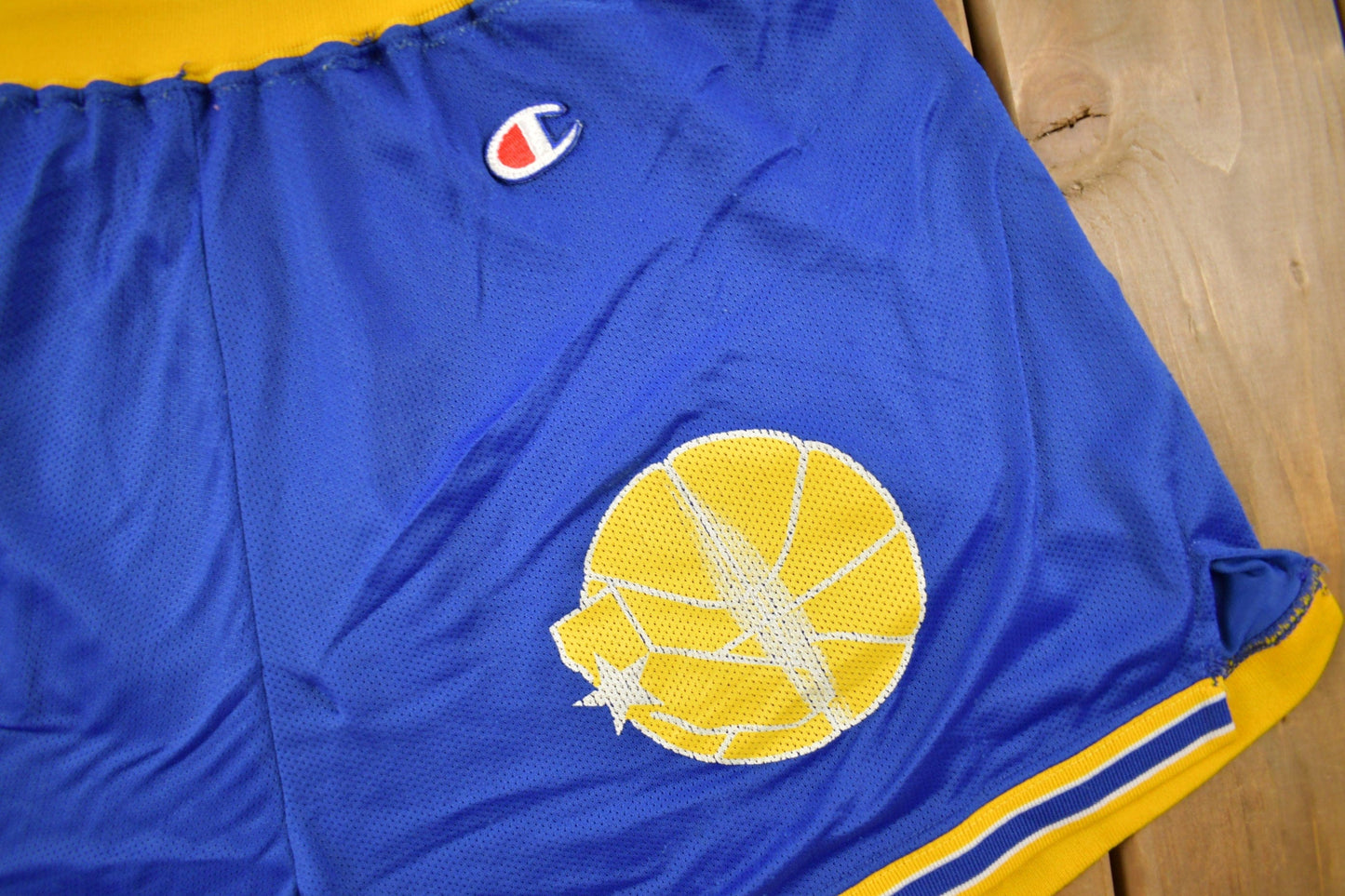 Champion Clothing > Gender Neutral Adult Clothing > Pants Vintage 1980s Golden State Warriors NBA Champion Basketball Shorts Size Large