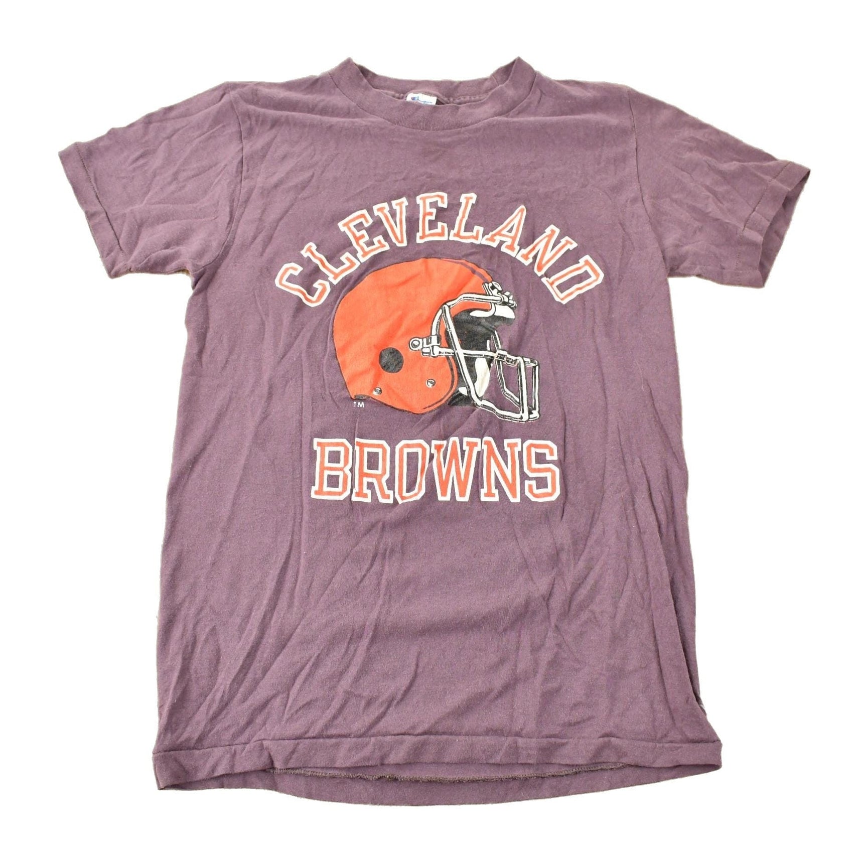Champion Clothing > Gender Neutral Adult Clothing > Tops & Tees > T Shirts Vintage 1980s Cleveland Browns NFL Champion Sportswear Football Graphic T-Shirt Men's S