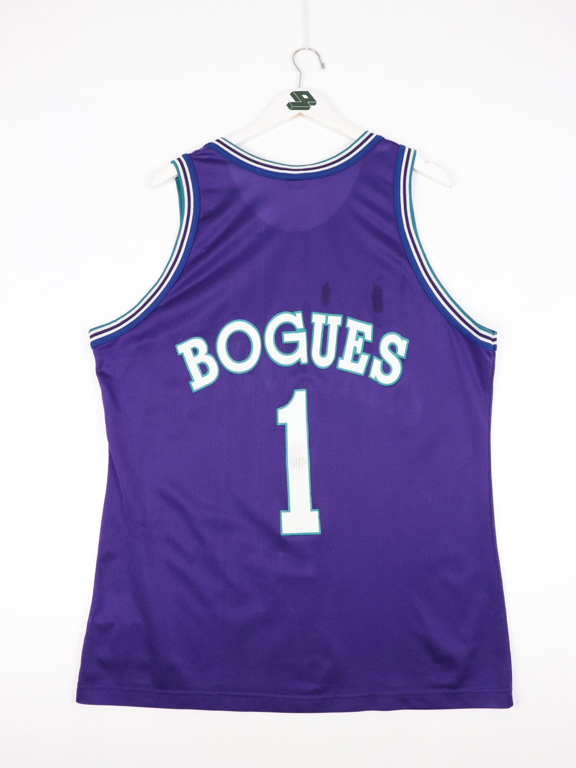 Vintage 90s Charlotte Hornets Black/Purple Messenger Bag NBA Authentic