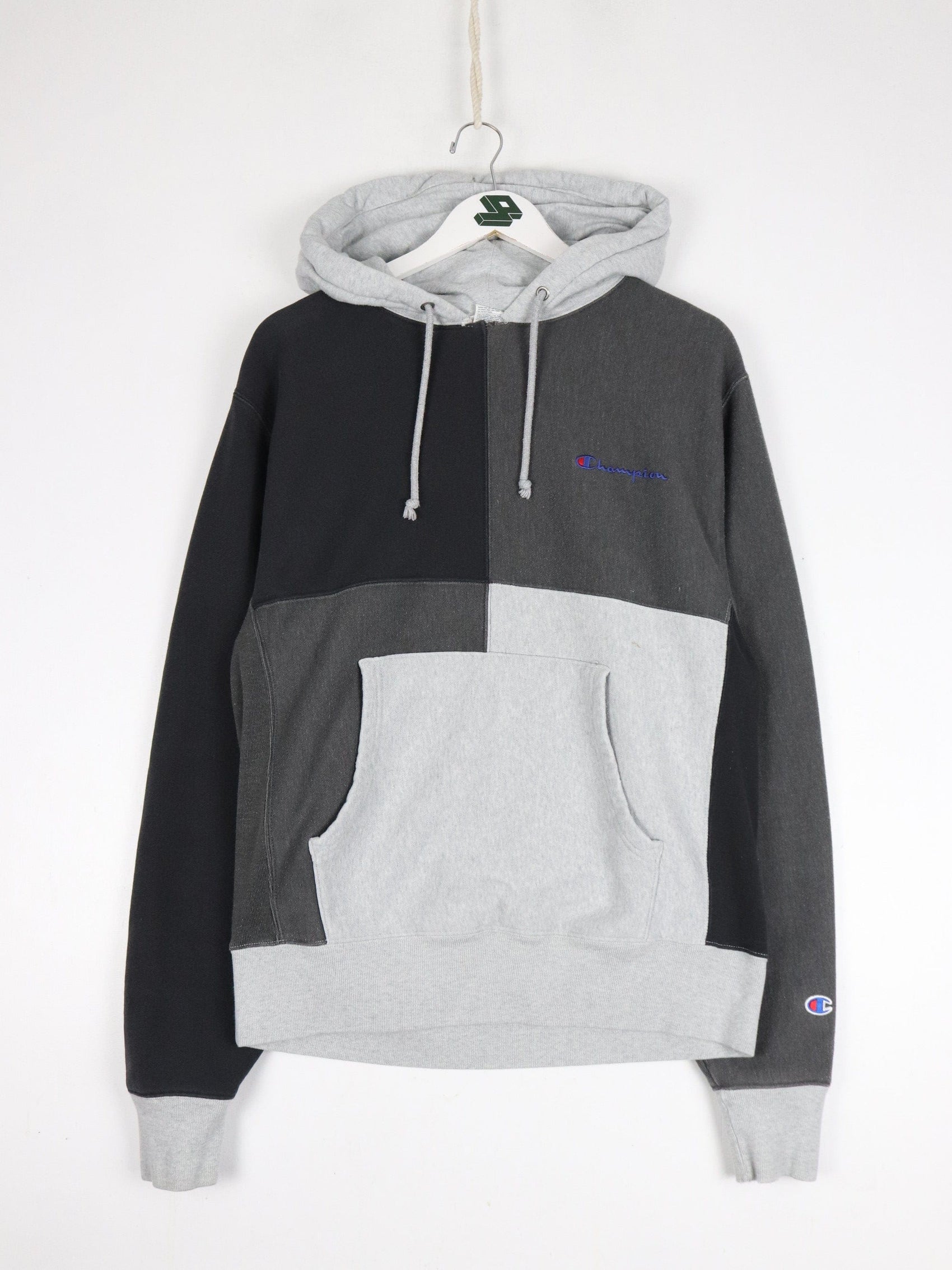 Champion Sweatshirt Mens Medium Grey Reverse Weave Hoodie