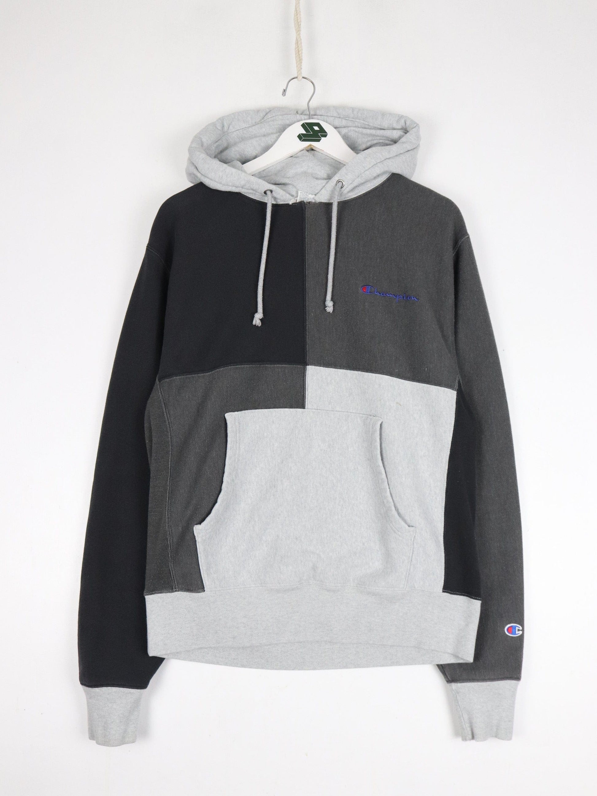 Champion Sweatshirt Mens Medium Grey Reverse Weave Hoodie from propervintagecanada