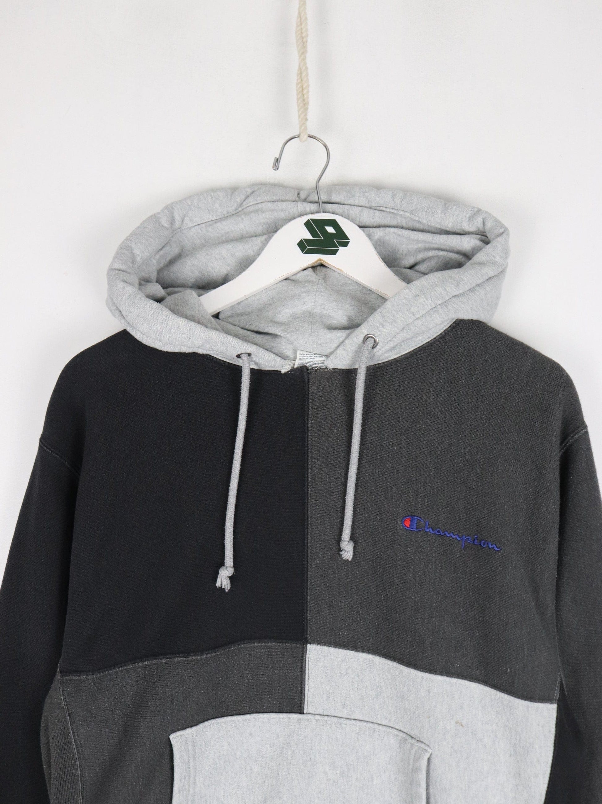 Champion Sweatshirt Mens Medium Grey Reverse Weave Hoodie from propervintagecanada