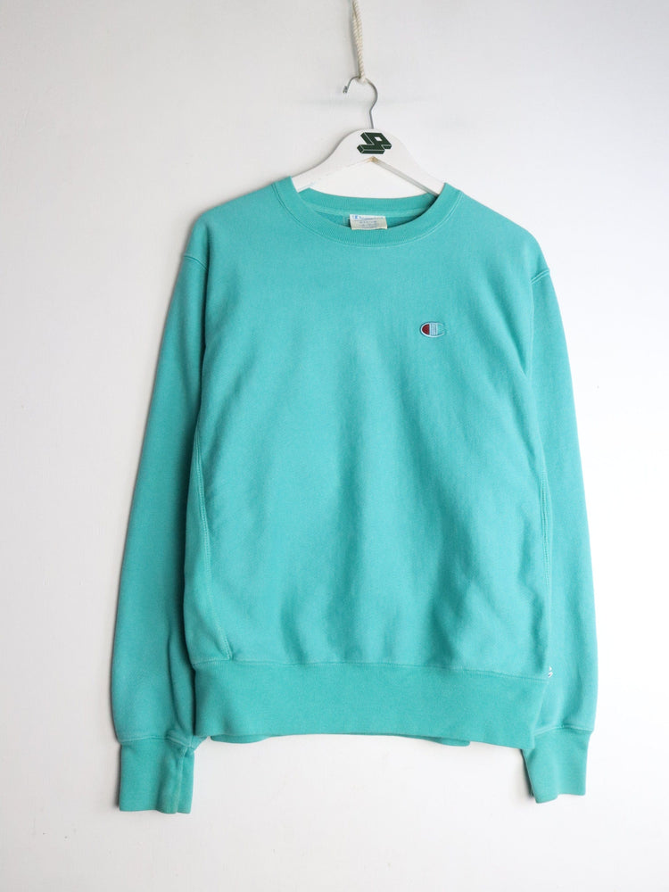 Champion Sweatshirt Mens Medium Teal Reverse Weave from propervintagecanada