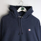 Champion Sweatshirt Mens XL Blue Reverse Weave Hoodie from propervintagecanada