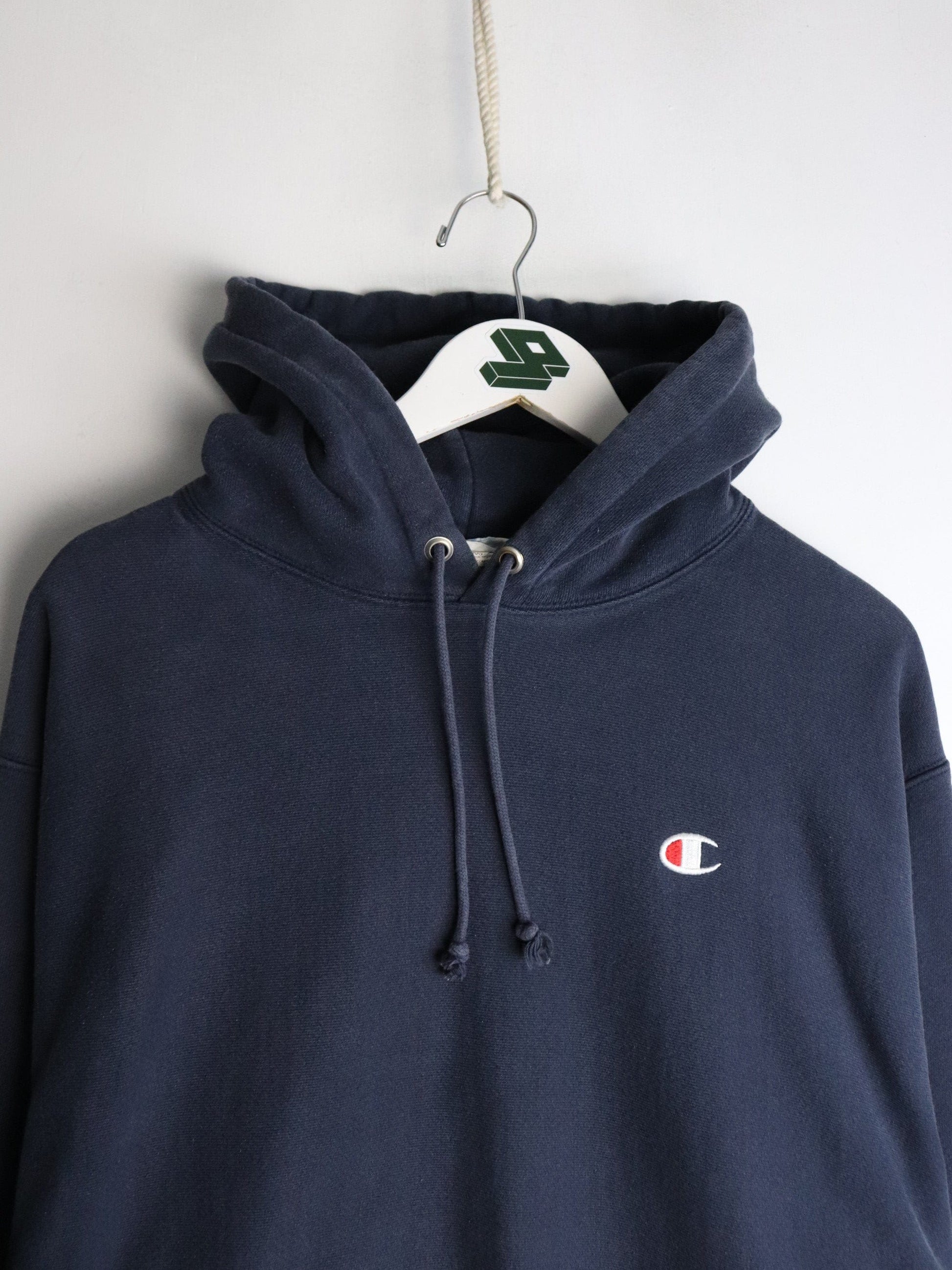Champion Sweatshirt Mens XL Blue Reverse Weave Hoodie from propervintagecanada